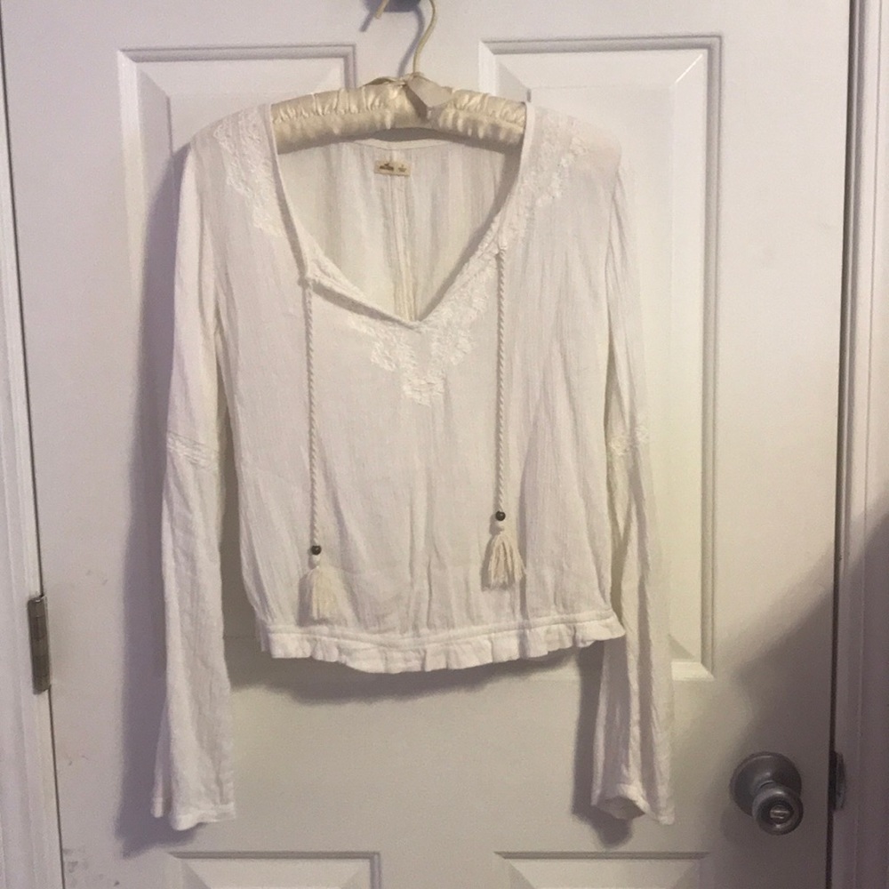 White Crop top